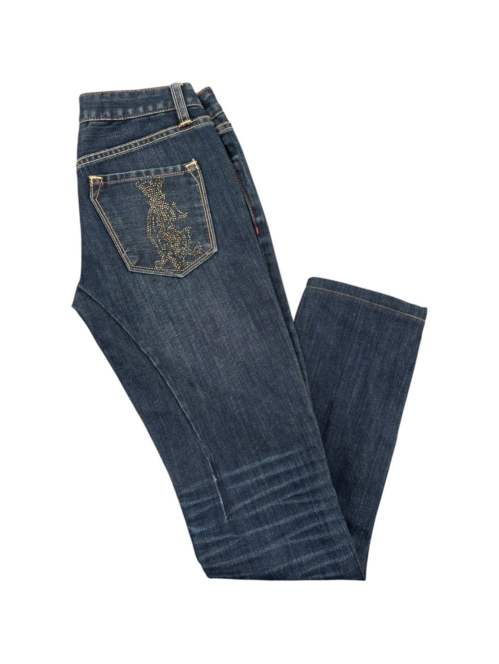 Christian Audigier Y2K Rhinestone Skinny Jeans